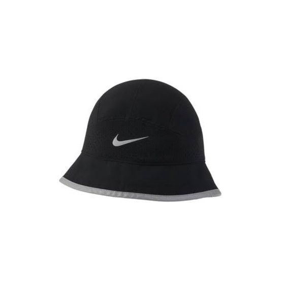 Nike Black Dri-FIT Perforated Running Bucket Hat Nike