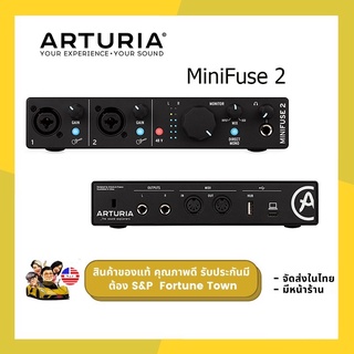 Arturia MiniFuse 2 USB-C Audio Black อุปกรณ์บันทึกเสียง Recording หรือสร้างแทร็กของคุณด้วยคุณภาพระดับสตูดิโอสูงสุด