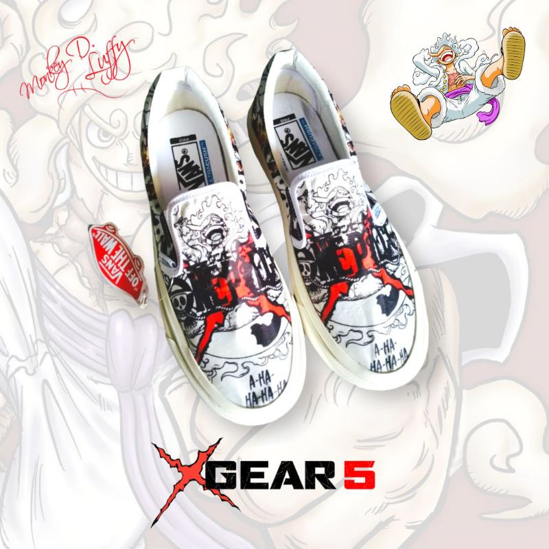 Vans SLIP ON ONE PIECE LUFFY GEAR 5 รองเท้า CHARACTER