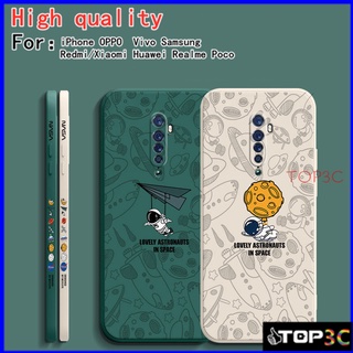 เคส OPPO Reno2 F เคส OPPO Reno 2 Reno 7 5G Reno 7Z 5G 7 Pro 6Z 5G 6 Pro 5 A94 4 4G 4Z A93 3 A91 Space Nasa เคสมือถือคู่รัก เคสโทรศัพท์ TKR