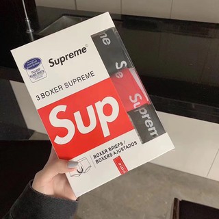 ❌3ตัวพร้อมกล่อง❌กางเกงในชายSupremeทรงขาสั้น พร้อมส่ง