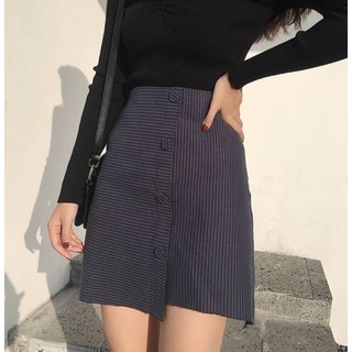 ❗️SALE ล้างสต็อก❗️♡Ashley striped 70s skirt♡