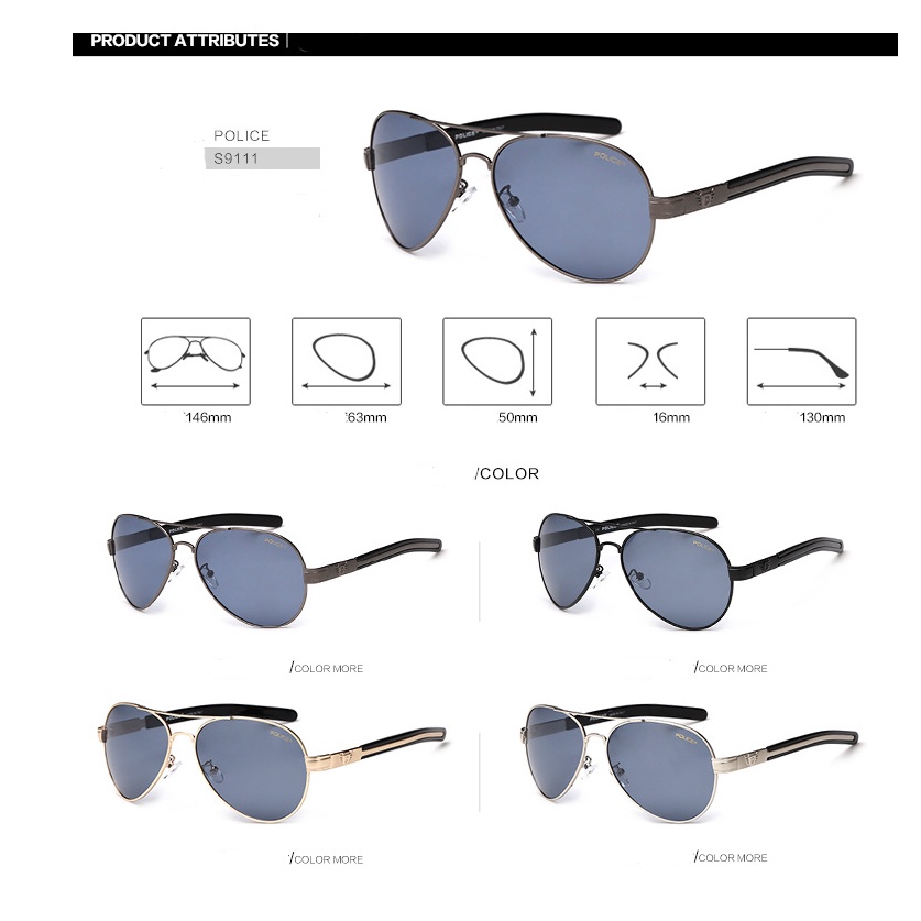 Police VK060 Occhiali Da Sole Unisex – Modello 0Z75, Taglia 50 – Con Custodia Inclusa