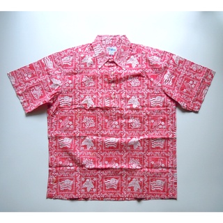 เสื้อเชิ้ตฮาวายมือสอง Reyn Spooner Hawaiian Shirt size L Made in Hawaii