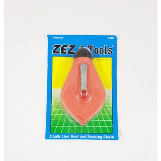 บักเต้าตีเส้น ZEZA TOOL JUMBO พลาสติก ABS พร้อมผงชอล์กใส่ปักเต้า เส้นยาวประมาณ 30 เมตร ขนาดใหญ่ 8 คละสี ( 1 อัน)