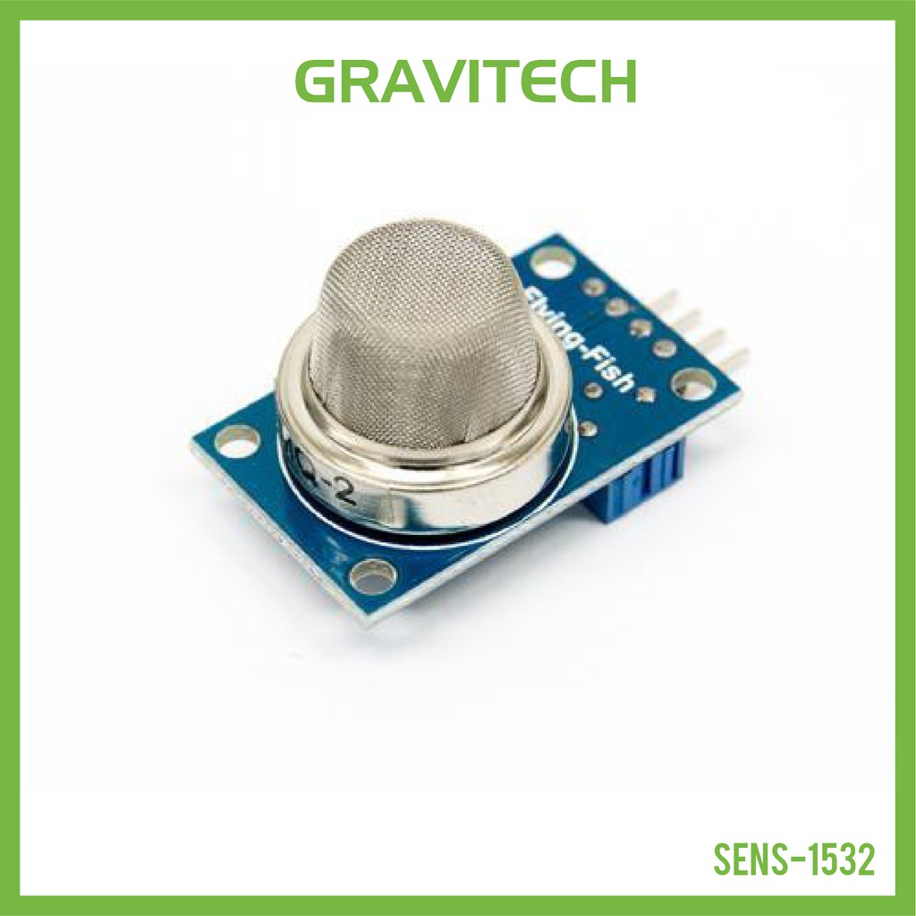 [Gravitechthai]MQ2 Smoke and Gas Sensor Module (LPG, i-butane, Methane, Alcohol, Hydrogen and more)