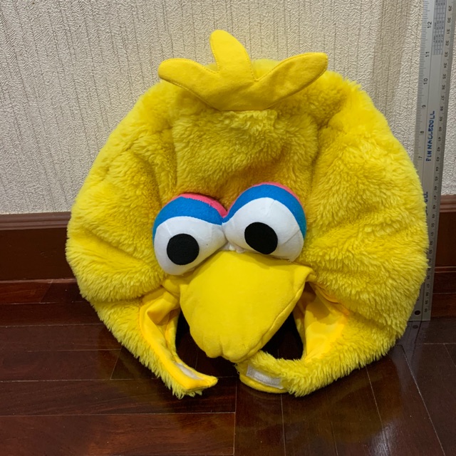 หมวก big bird (sesame street) ของแท้ สีหมองขึ้นนิดนึง มือสอง หายาก