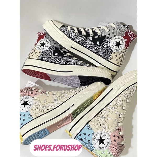 Offspring x Converse Patchwork “Paisley” Chuck 70 แบบหุ้มข้อ พร้อมส่ง 36-44 แถมกล่อง สินค้าถ่ายจากงานจริง
