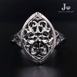 “ลายสลัก” แหวนเงินแท้ 925 ฉลุลายรอบวง | Jaruta Jewelry