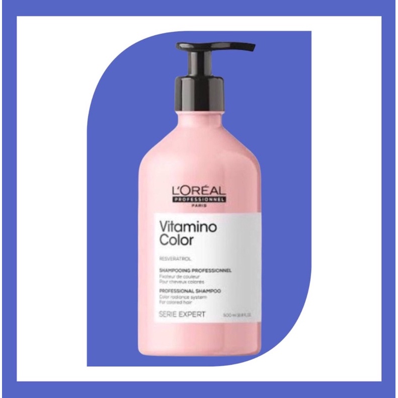 แชมพู ลอริอัล Loreal Serie Expert Resveratrol Vitamino Shampoo 500ml
