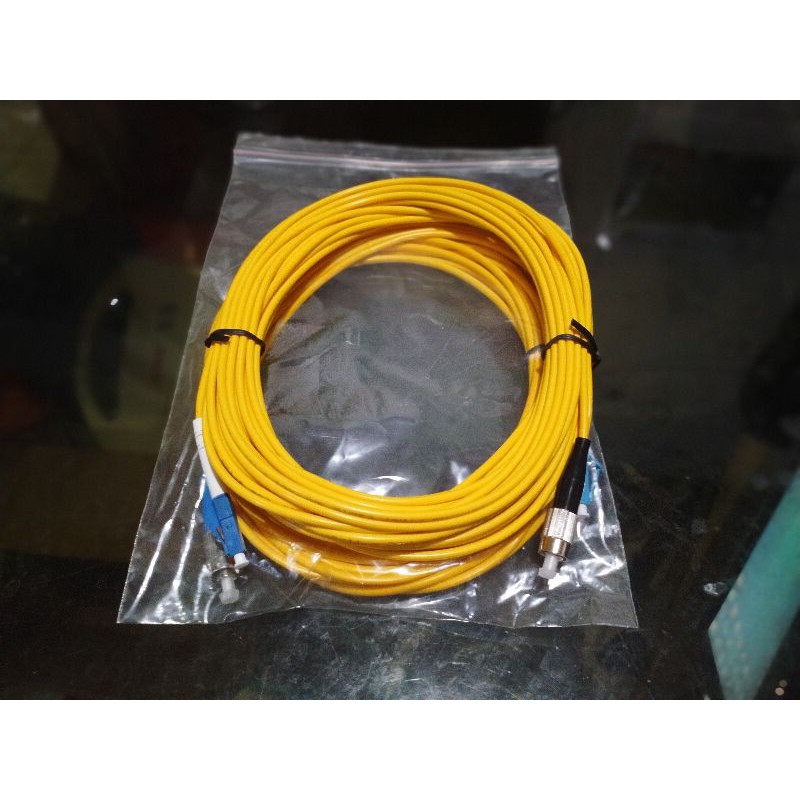 สายแพทช์ 10 ม. FC Upc - LC Upc Fiber Optic Patchcord FC-LC Patch Core