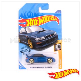 รถเหล็ก HOTWHEELS ของแท้ 98 Subaru Impreza 22B STi-Version (Metalflake Blue)