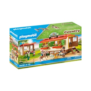 Playmobil 70510 Pony Farm Pony Shelter with Mobile Home โพนีฟาร์ม คอกโพนี่พร้อมบ้านเคลื่อนที่