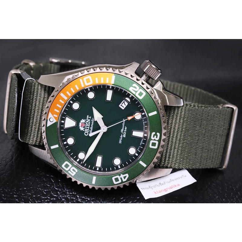 (แถมกล่องพกพา) นาฬิกา Orient Diver Watch รุ่น RA-AC0K04E