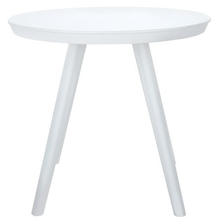 Chair table SIDE TABLE SPRING POLYPROPYLENE WHITE Outdoor furniture Garden decoration accessories โต๊ะ เก้าอี้ โต๊ะข้างพ