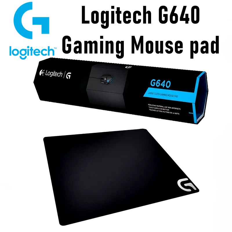 ⚡️แผ่นรองเม้าส์เกมมิ่ง⚡️ LOGITECH G640 G440 G240 G740 Large Cloth Gaming Mouse pad - Black