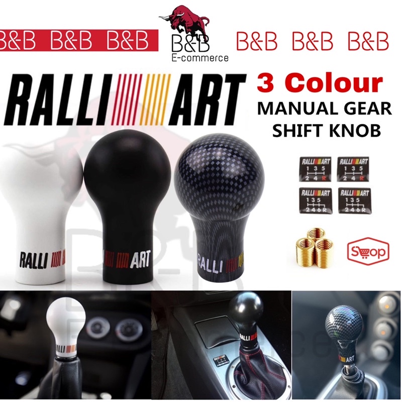 RALLIART 5/6 ความเร็วเกียร์อัตโนมัติ SHIFT KNOB รถ MANUAL TRANSMISSION (MT) Mitsubishi myvi alza pro