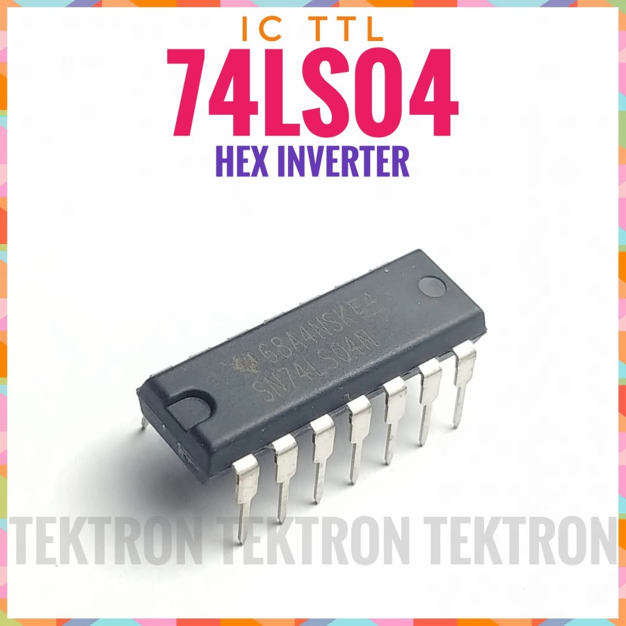 IC TTL 74LS04 7404 Hex Inverter Texas ST National Hitachi