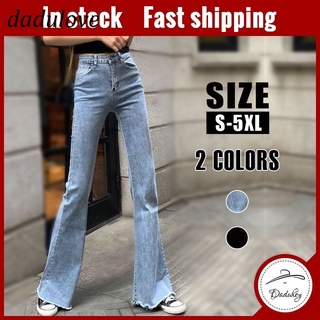 DaDulove💕 (S-5XL) 2022 New Loose Flared Pants High Waist Wide Leg Casual Jeans Fashion plus Size Womens Clothing