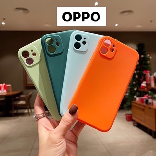 เคสโทรศัพท์มือถือ สีพื้น เคสพาสเทล รุ่น OPPO A52020 A92020 A3S A15 A54 RENO4 RENO5 F11 F9 A31 2020 เคสชิลิโคน #019