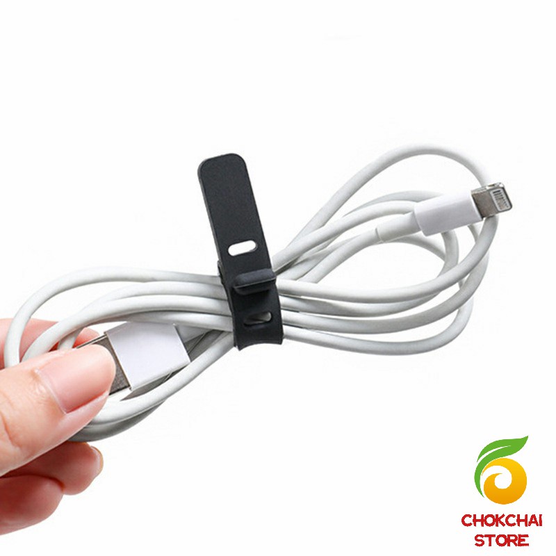 Chok สายรัดซิลิโคน อุปกรณ์สำหรับรัดสายหูฟัง  ที่เก็บสายดาต้า silicone cable winder