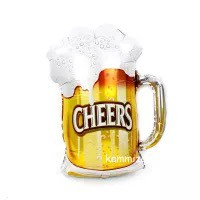 BL019 ลูกโป่งแก้วเบียร์ Cheers[2]
