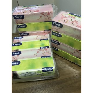 กระดาษเช็ดหน้า kleenex คลีเน็กซ์ silky smooth  รับประกันความนุ่มที่สุด นุ่มพิเศษ หนา 3 ชั้น แพค 4 ห่อใหญ่