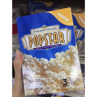 🍿🍿🍿Popstar Microwave Cheese Popcorn🍿🍿🍿  📌231g 📍ป๊อบคอร์นโรงหนัง Major