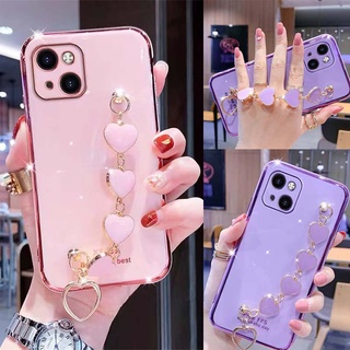 Huawei P10Pro P20 P20Pro P20lite Nova3e P30 P30Pro Nova4e P30lite P40 P40Pro P50 P50Pro Mate9 Mate9Pro Mate10 Mate10Pro Mate20 Mate20Pro Mate20X Mate30 Mate30Pro Mate40 Mate40Pro  Phone Case Hart  Bracelet 6D Plating TPU Soft Cover กรณีศึกษา