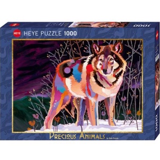 จิ๊กซอว์ 1000 pcs PUZZLE HEYE - NIGHT WOLF (Precious Animals)