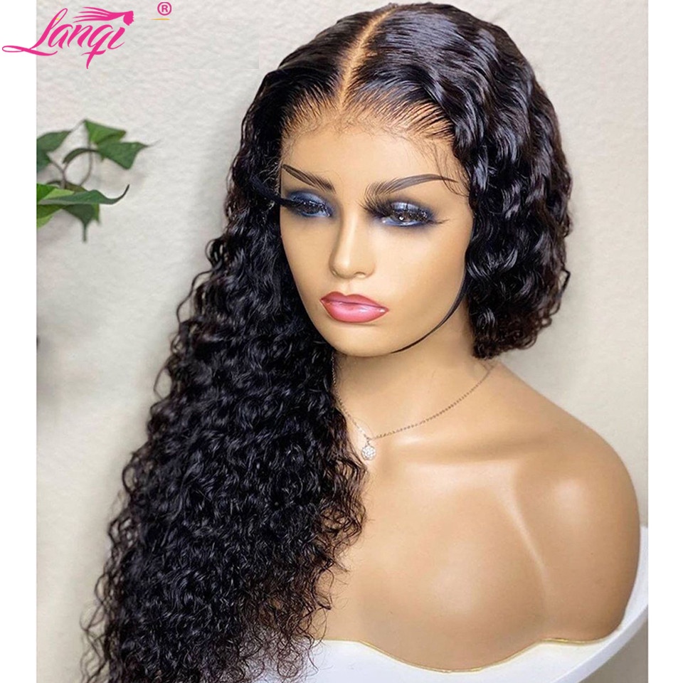Hot Stock13x4 Kinky Curly Lace Front Human Hair Wigs Closure Wig