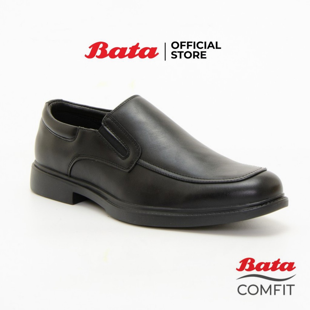 Bata Comfit Massaging Men's Slip on Formal Shoes รองเท้าทำงาน รองเท้าหนัง แบบสวม รุ่น Camey สีดำ 851