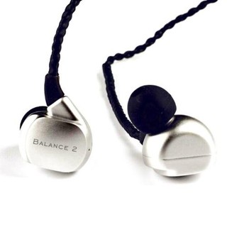 TFZ Balance 2 หูฟัง IEM บอดี้ metailic สายฉนวนถัก (สีเงิน)