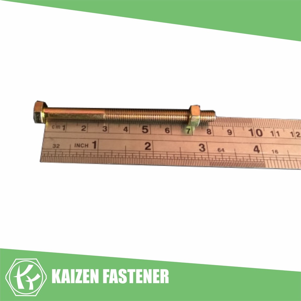 M6x80 สลักเกลียว + น็อต (10 คีย์)