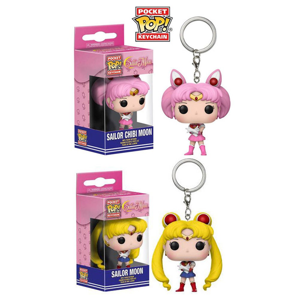 FUNKO ฟังโก้ป๊อป! 2"ชุดกะลาสี พวงกุญแจเซเลอร์มูน Action Figure พวงกุญแจของเล่นโมเดลตุ๊กตา