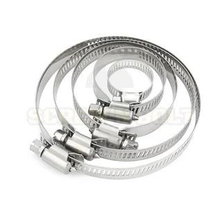 เข็มขัดรัดท่อ เหล็กรัดท่อ แคลมป์รัดท่อ สแตนเลส 304 1" - 7" / Hose Clamp / Clip SUS 304