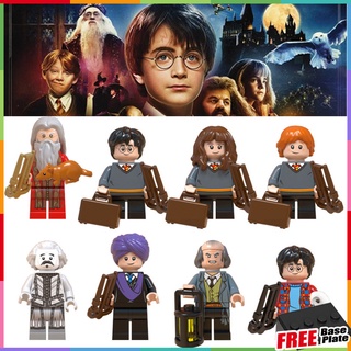 ฟิกเกอร์ Harry Potter Dumbledore Hermione Granger Ron Weasley Hogwarts Quirrell ขนาดเล็ก WM6047