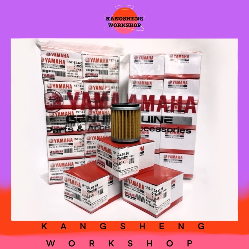 YAMAHA LC135 กรองน้ํามัน (1S7-E3440-09) Y15ZR/Y16ZR/FZ150/SRL115/R15/V2~V8 ELEMENT ASSY CLEANER PENA