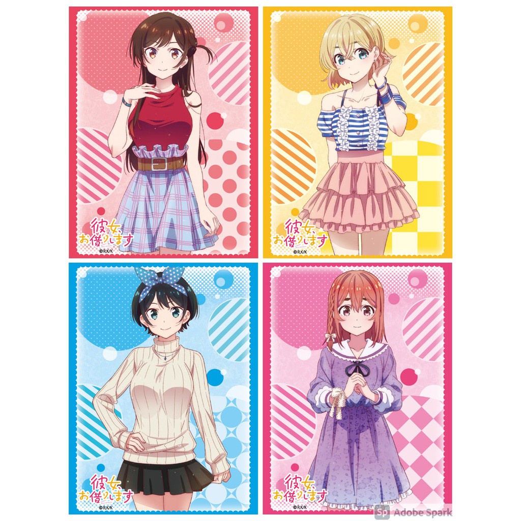 ac Broccoli Character Sleeve Kanojo, Okarishimasu : Chizuru Mizuhara, Mami Nanami, Ruka Sarashina, S