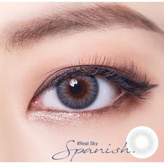 Spanish Blue / Spainish Blue มินิ สีฟ้า ฟ้า สายฝอ สายเกา Lollipop ค่าอมน้ำ38% Dia14.5 Contact Lens Mini คอนแทคเลนส์ แฟช