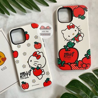 🌈 พร้อมส่ง 🍎 Hello Kitty I Love Apple Bumper Case เคสคิตตี้ กันกระแทก ลิขสิทธิ์แท้ (12/12 Pro)