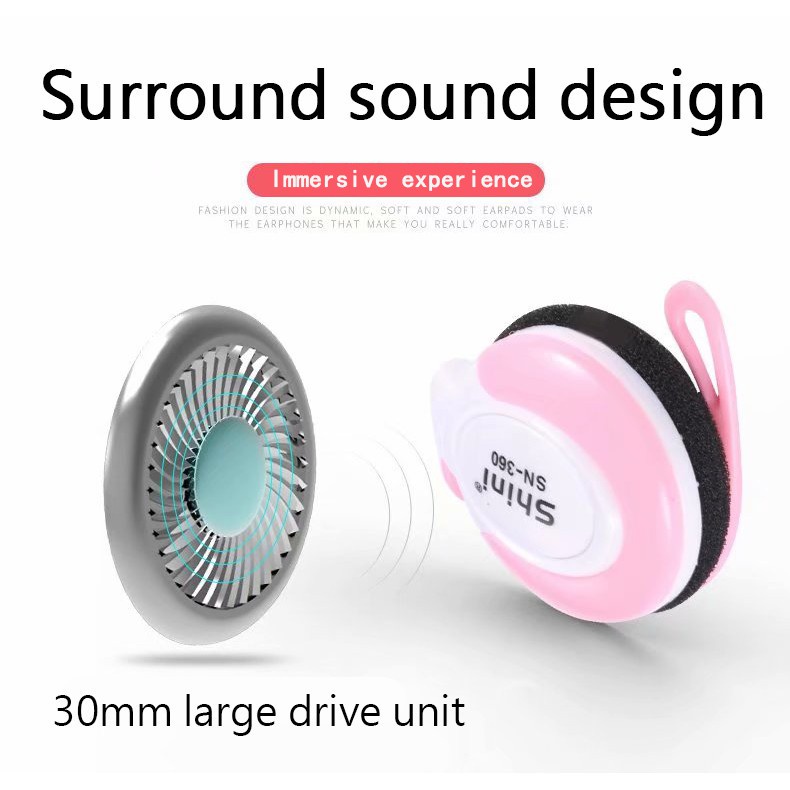 【จัดส่งรวดเร็ว】หูฟังแบบเกี่ยวหู 3.5 มม. พร้อมไมโครโฟน HIFI สําหรับโทรศัพท์ Pc Mp3