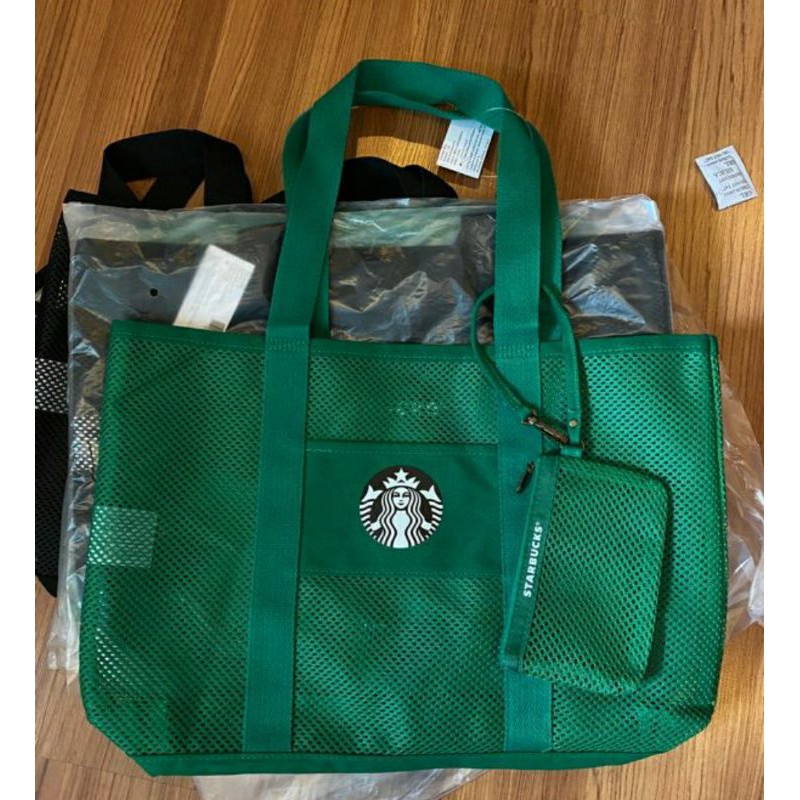 กระเป๋าผ้า Starbucks สตาร์บัคส์ ไทย สีเขียว/สีดำ