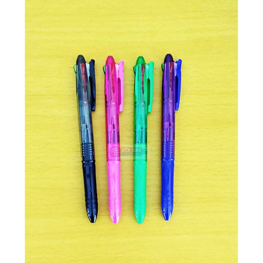 (RETAIL) ปากกาม้าลาย Multi Function Semi Gel Hanna 4C