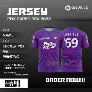Jersey PRX PAPER REX MY/SG ใหม่ 2022 ฟรีนิกเกิลชื่อ
