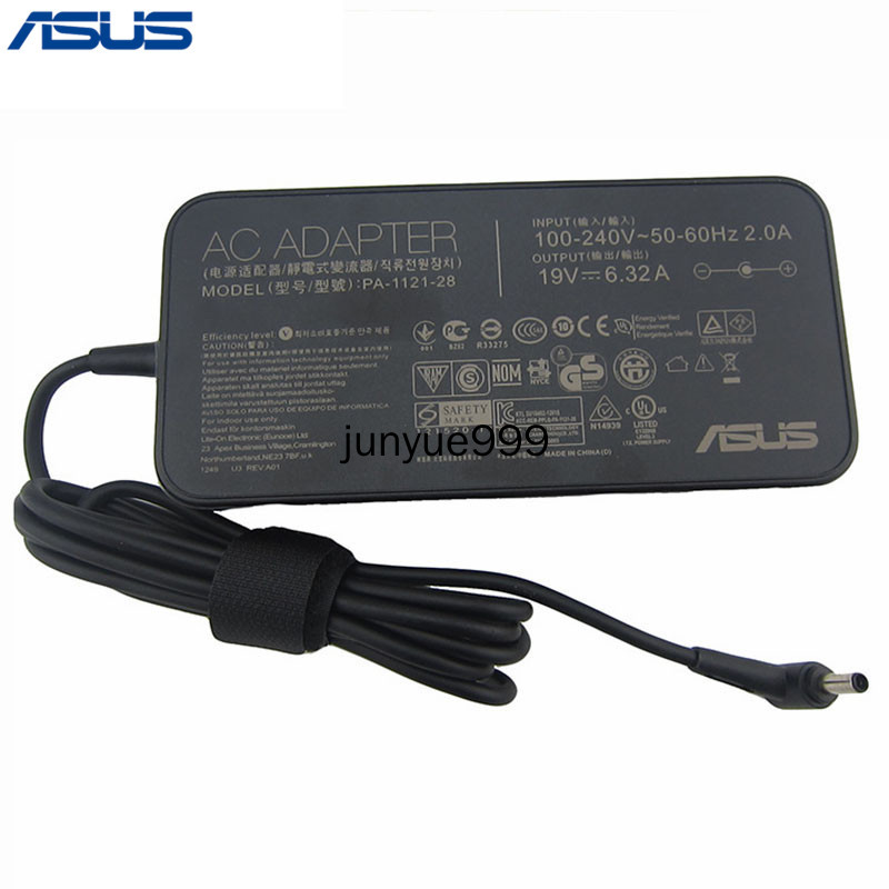 ASUS 6.32A 120W 5.5*2.5 มม.อะแดปเตอร์ AC สําหรับ ASUS N53SN N55S N55SF N56ZV FX553VD N73SM N75 N75S 