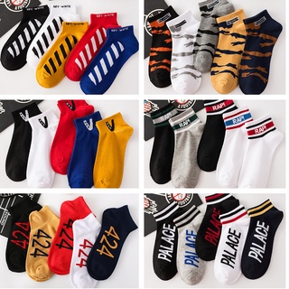 5 Pairs men socks Fashion Brand man invisible ankle boat socks Cotton man short sports socks