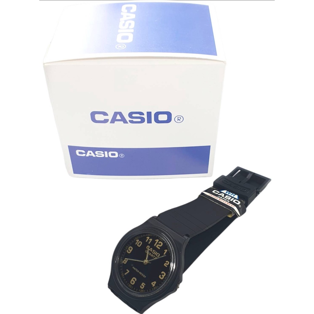 (กันน้ำ) นาฬิกาcasio พร้อมกล่อง นาฬิกาข้อมือผู้ชาย casio สายยาง สีดำ นาฬิกาคาสิโอ้ RC537
