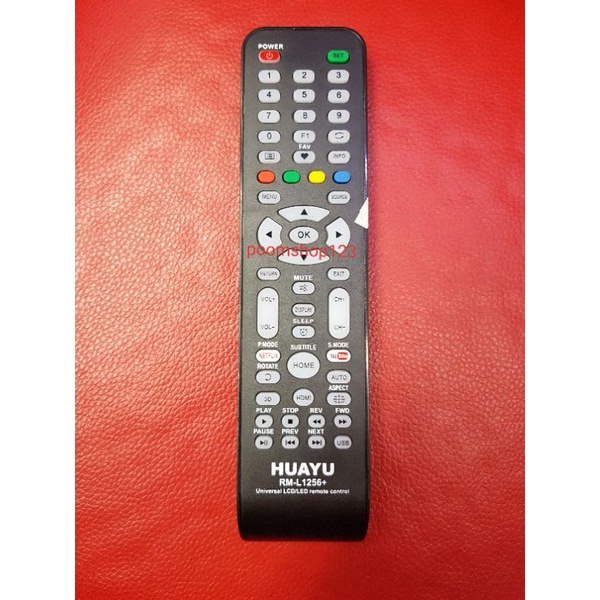 รีโมททีวีรวมรุ่นRM-L1256+สามารถใช้แทนได้ทุกยี่ฮ่อ