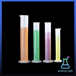 กระบอกตวงพลาสติก Plastic cylinder, Plastic Graduated Cylinder พลาสติก ขนาด 10, 25, 50, 100, 250, 500 ml